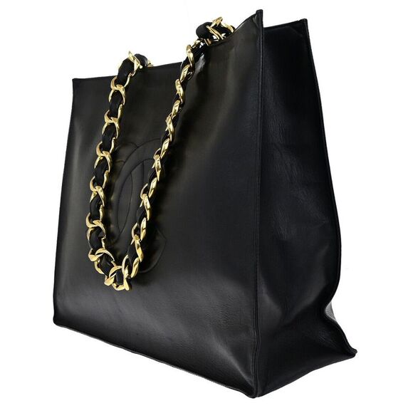 Chanel Cc Black Leather Tote Bag (Pre-Owned) - Picture 12 of 12